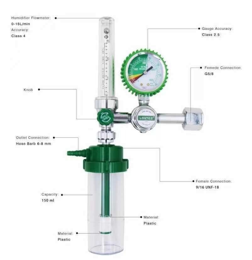 Medizinischer Sauerstoffdurchflussmesser